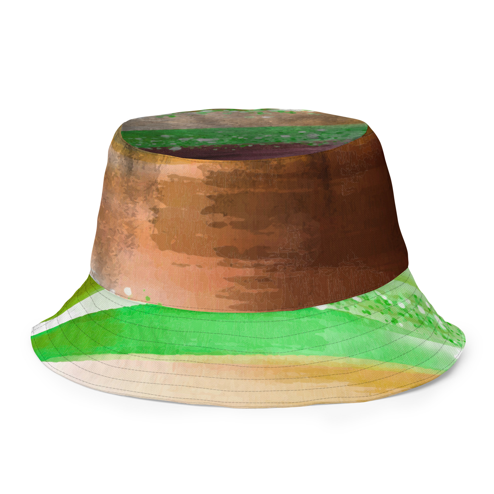 Soleid Triangulum — Reversible All-Over Bucket Hat — back inside view