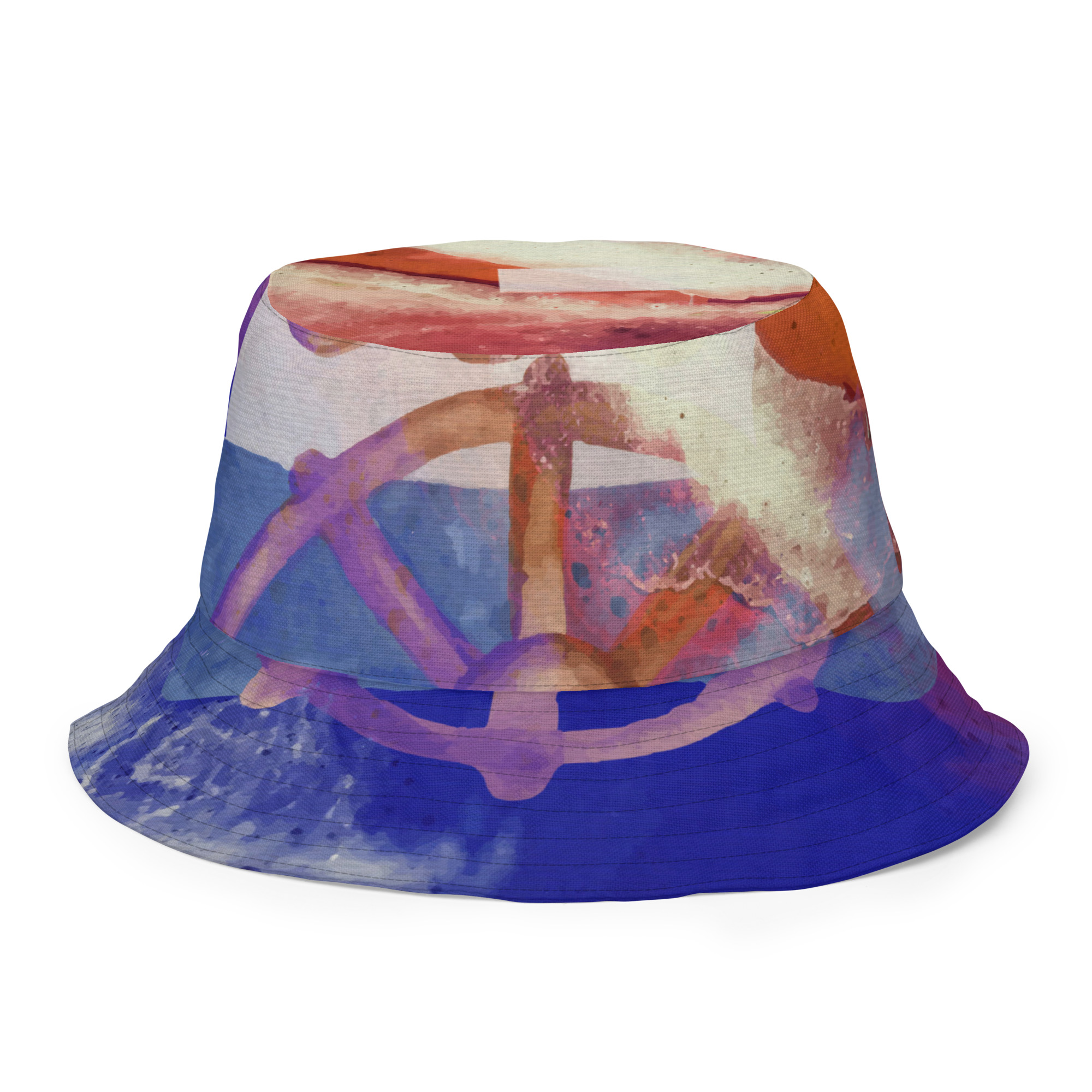 Soleid Lyra — Reversible All-Over Bucket Hat — back inside view