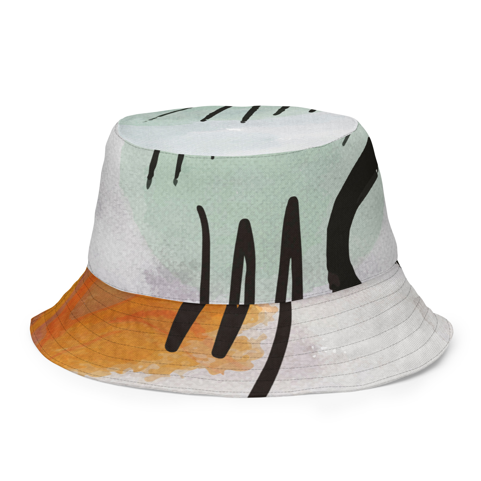 Soleid Australis — Reversible All-Over Bucket Hat — back inside view