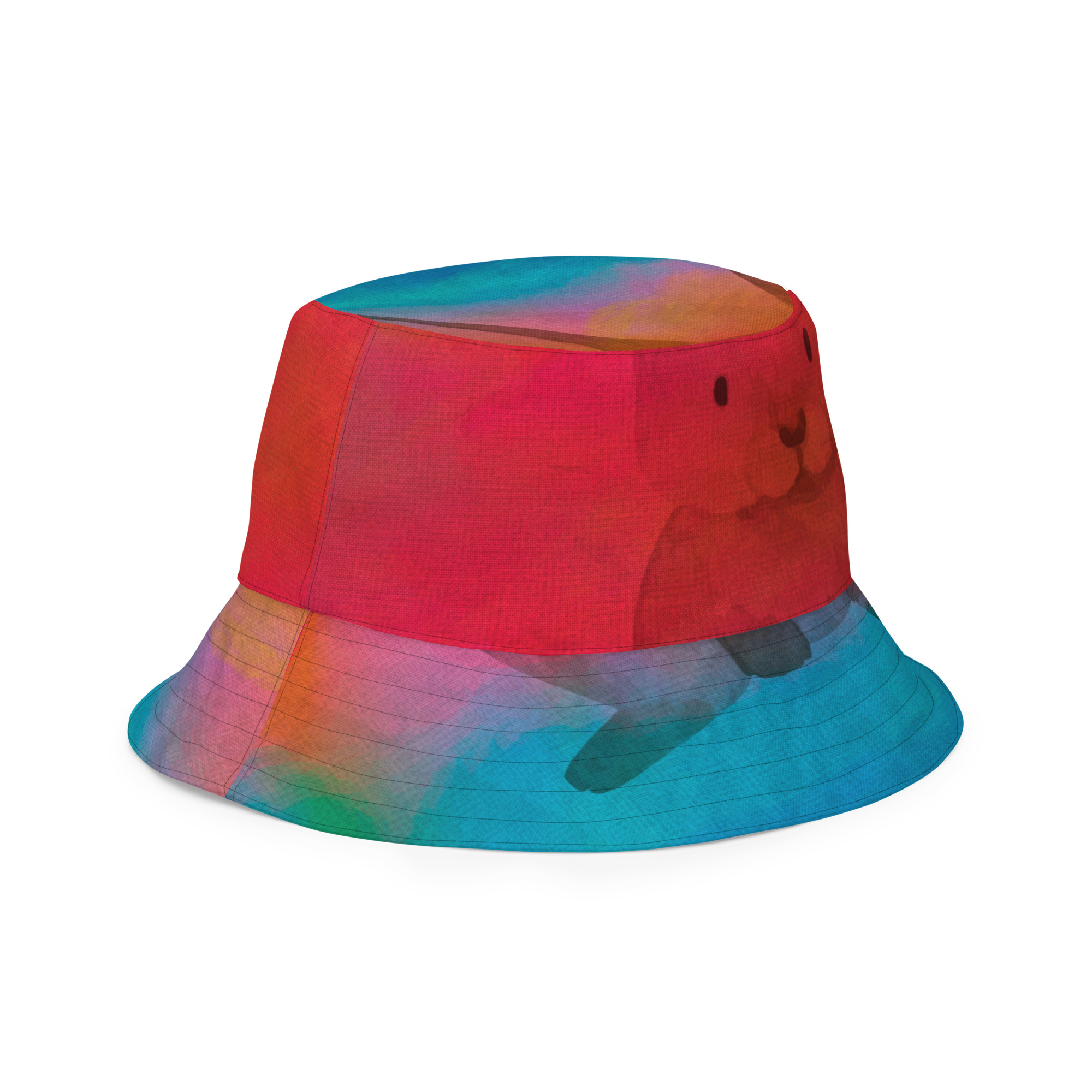 Soleid Hydra — Reversible All-Over Bucket Hat — right front outside view