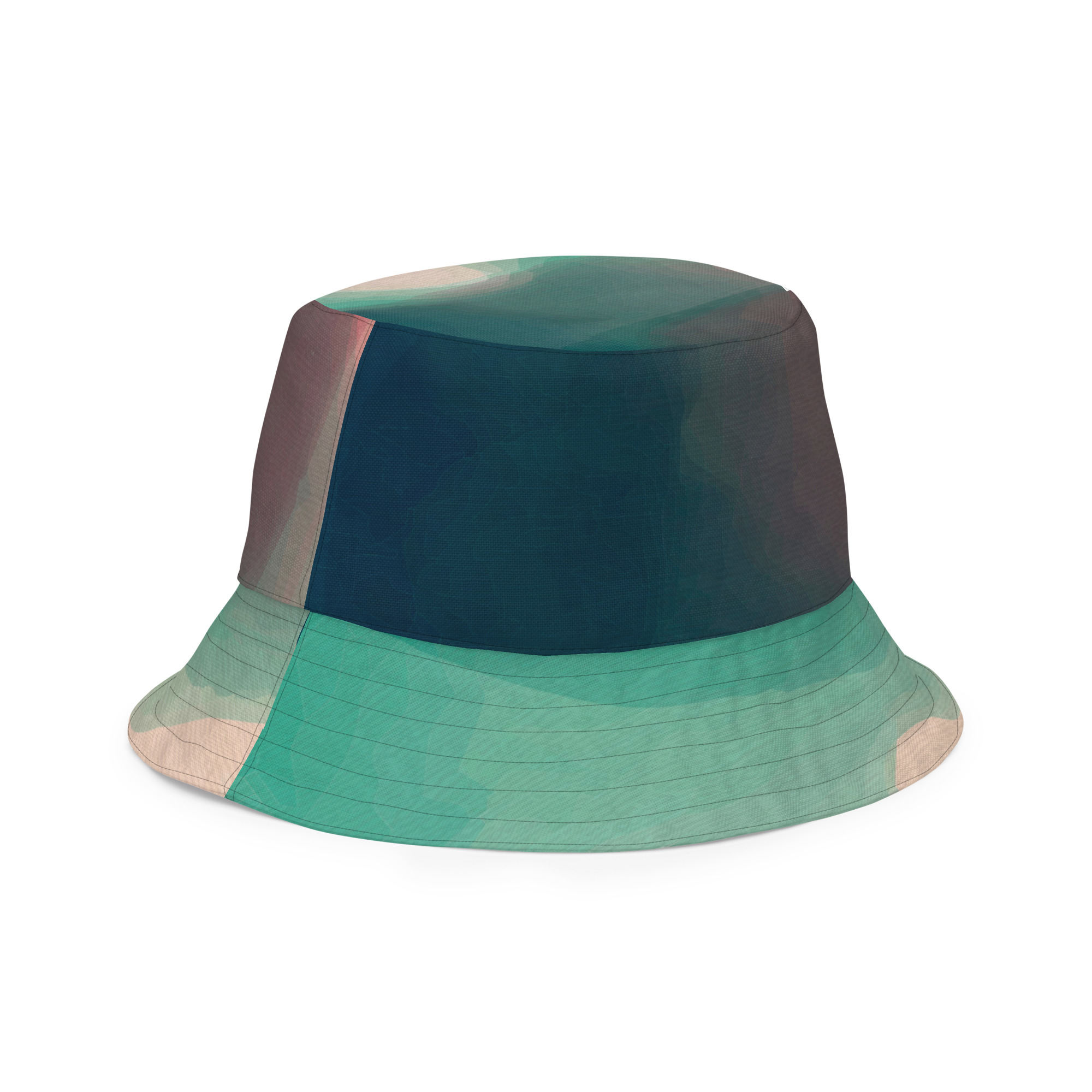 Soleid Leo — Reversible All-Over Bucket Hat — right front outside view