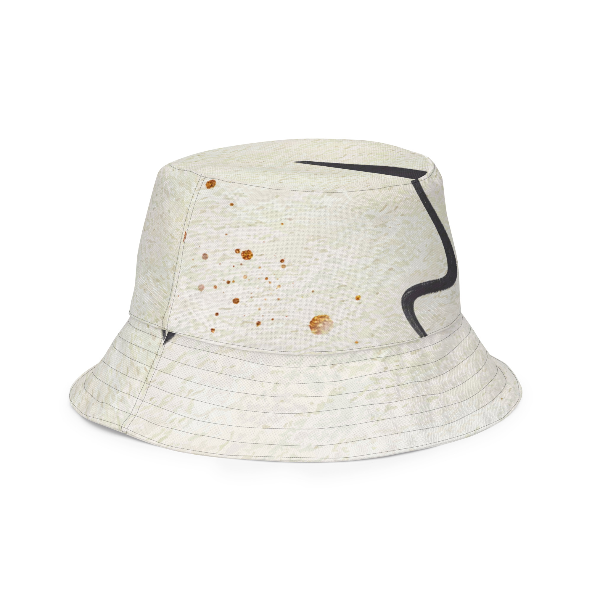 Soleid Delphinus — Reversible All-Over Bucket Hat — right front outside view