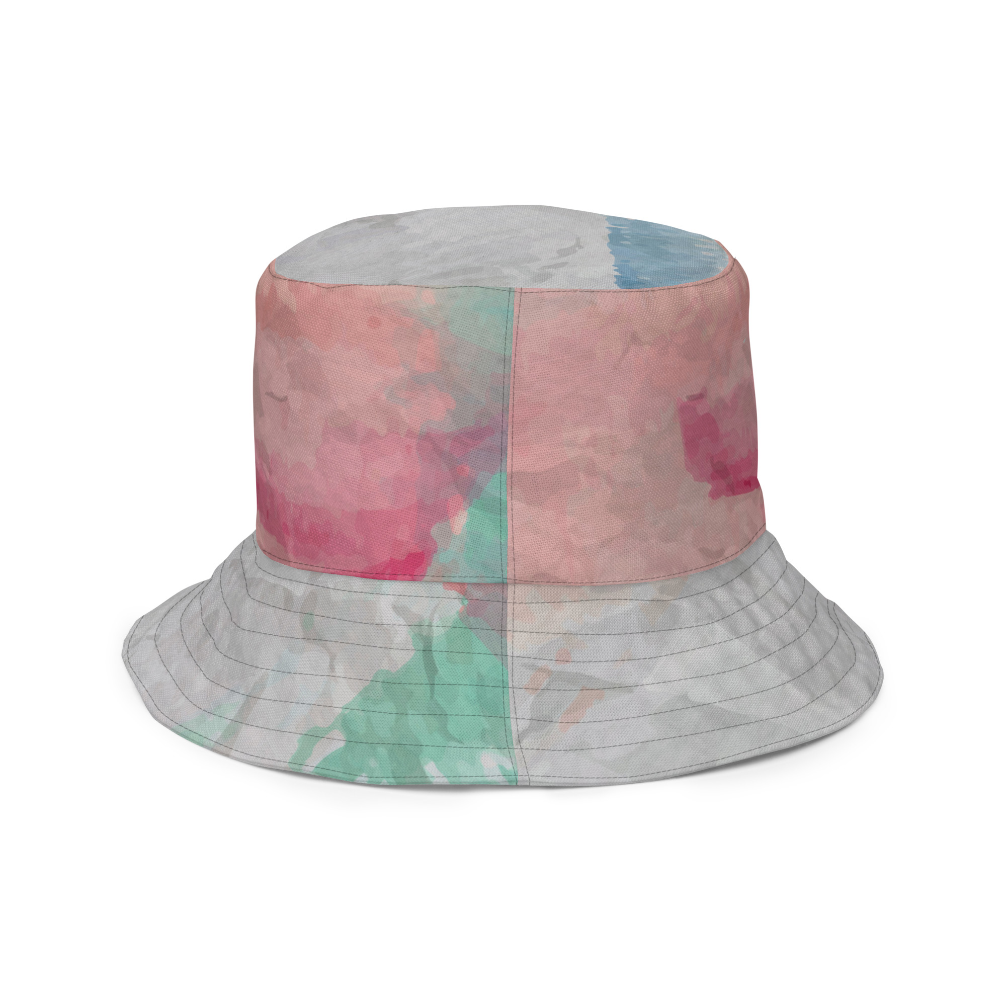Soleid Taurus — Reversible All-Over Bucket Hat — right outside view