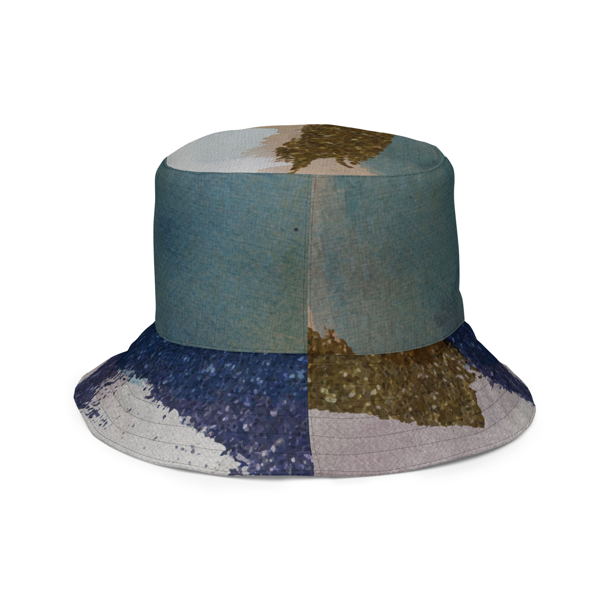 Soleid Libra — Reversible All-Over Bucket Hat — right outside view